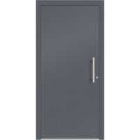 Aluhaus ELITE 75/90-50 Premium Aluminium Haustür · Modell Flat · Schlicht · Glatt · Ohne Glas - Flächenbündig & Flügelüberdeckend  · Große Farbauswahl · Maßanfertigung cm genau · nach innen & außen öffnend ·  Serie: Elite Comfort 75 Save 75/90