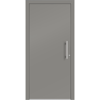 Aluhaus ELITE 75/90-50 Premium Aluminium Haustür · Modell Flat · Schlicht · Glatt · Ohne Glas - Flächenbündig & Flügelüberdeckend  · Große Farbauswahl · Maßanfertigung cm genau · nach innen & außen öffnend ·  Serie: Elite Comfort 75 Save 75/90