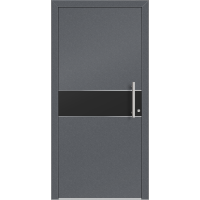 Aluhaus ELITE 75/90-50 Premium Aluminium Haustür · Modell Heron · Schlicht · Kassettentür · Lisenentür - Flächenbündig & Flügelüberdeckend  · Große Farbauswahl · Maßanfertigung cm genau · nach innen & außen öffnend ·  Serie: Elite Comfort 75 Save 75/90