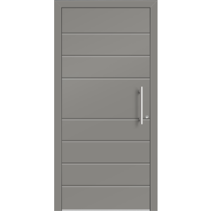 Aluhaus ELITE 75/90-50 Premium Aluminium Haustür · Modell Nila · Ohne Glas · Lisenentür · Modern - Flächenbündig & Flügelüberdeckend  · Große Farbauswahl · Maßanfertigung cm genau · nach innen & außen öffnend ·  Serie: Elite Comfort 75 Save 75/90