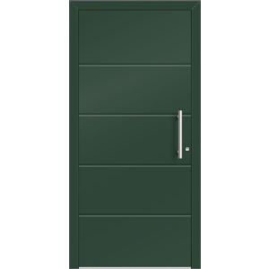 Aluhaus ELITE 75/90-50 Premium Aluminium Haustür · Modell Nina · Ohne Glas · Lisenentür · Modern - Flächenbündig & Flügelüberdeckend  · Große Farbauswahl · Maßanfertigung cm genau · nach innen & außen öffnend ·  Serie: Elite Comfort 75 Save 75/90