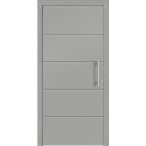 Aluhaus ELITE 75/90-50 Premium Aluminium Haustür · Modell Nina · Ohne Glas · Lisenentür · Modern - Flächenbündig & Flügelüberdeckend  · Große Farbauswahl · Maßanfertigung cm genau · nach innen & außen öffnend ·  Serie: Elite Comfort 75 Save 75/90