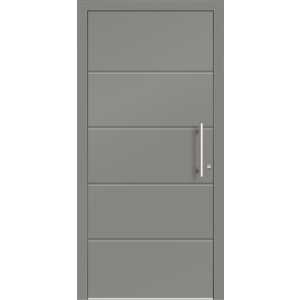 Aluhaus ELITE 75/90-50 Premium Aluminium Haustür · Modell Nina · Ohne Glas · Lisenentür · Modern - Flächenbündig & Flügelüberdeckend  · Große Farbauswahl · Maßanfertigung cm genau · nach innen & außen öffnend ·  Serie: Elite Comfort 75 Save 75/90