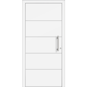 Aluhaus ELITE 75/90-50 Premium Aluminium Haustür · Modell Nina · Ohne Glas · Lisenentür · Modern - Flächenbündig & Flügelüberdeckend  · Große Farbauswahl · Maßanfertigung cm genau · nach innen & außen öffnend ·  Serie: Elite Comfort 75 Save 75/90