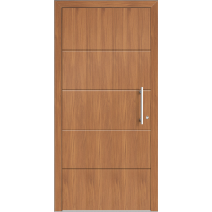 Aluhaus ELITE 75/90-50 Premium Aluminium Haustür · Modell Nina · Ohne Glas · Lisenentür · Modern - Flächenbündig & Flügelüberdeckend  · Große Farbauswahl · Maßanfertigung cm genau · nach innen & außen öffnend ·  Serie: Elite Comfort 75 Save 75/90