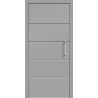 Aluhaus ELITE 75/90-50 Premium Aluminium Haustür · Modell Nina · Ohne Glas · Lisenentür · Modern - Flächenbündig & Flügelüberdeckend  · Große Farbauswahl · Maßanfertigung cm genau · nach innen & außen öffnend ·  Serie: Elite Comfort 75 Save 75/90