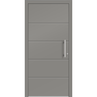 Aluhaus ELITE 75/90-50 Premium Aluminium Haustür · Modell Nina · Ohne Glas · Lisenentür · Modern - Flächenbündig & Flügelüberdeckend  · Große Farbauswahl · Maßanfertigung cm genau · nach innen & außen öffnend ·  Serie: Elite Comfort 75 Save 75/90