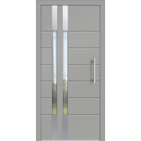 Aluhaus ELITE 75/90-50 Premium Aluminium Haustür · Modell Publius · Modern · Zeitlos - Flächenbündig & Flügelüberdeckend  · Große Farbauswahl · Maßanfertigung cm genau · nach innen & außen öffnend ·  Serie: Elite Comfort 75 Save 75/90