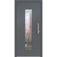 Aluhaus ELITE 75/90-50 Premium Aluminium Haustür · Modell Raisa · Im Design einer Fahrstuhltür - Flächenbündig & Flügelüberdeckend  · Große Farbauswahl · Maßanfertigung cm genau · nach innen & außen öffnend ·  Serie: Elite Comfort 75 Save 75/90