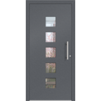 Aluhaus ELITE 75/90-50 Premium Aluminium Haustür · Modell Sotera · Klassisch · Zeitlos - Flächenbündig & Flügelüberdeckend  · Große Farbauswahl · Maßanfertigung cm genau · nach innen & außen öffnend ·  Serie: Elite Comfort 75 Save 75/90