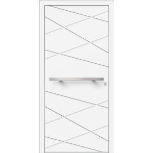 Aluhaus ELITE 75/90-50 Premium Aluminium Haustür · Modell Talus · Exclusive 3D-Fräsungen · Ohne Glas - Flächenbündig & Flügelüberdeckend  · Große Farbauswahl · Maßanfertigung cm genau · nach innen & außen öffnend ·  Serie: Elite Comfort 75 Save 75/90