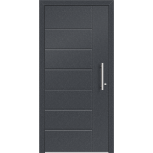 Aluhaus ELITE 75/90-50 Premium Aluminium Haustür · Modell Terentius  · Ohne Glas · Lisenentür - Flächenbündig & Flügelüberdeckend  · Große Farbauswahl · Maßanfertigung cm genau · nach innen & außen öffnend ·  Serie: Elite Comfort 75 Save 75/90