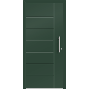 Aluhaus ELITE 75/90-50 Premium Aluminium Haustür · Modell Terentius  · Ohne Glas · Lisenentür - Flächenbündig & Flügelüberdeckend  · Große Farbauswahl · Maßanfertigung cm genau · nach innen & außen öffnend ·  Serie: Elite Comfort 75 Save 75/90