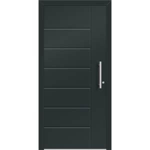 Aluhaus ELITE 75/90-50 Premium Aluminium Haustür · Modell Terentius  · Ohne Glas · Lisenentür - Flächenbündig & Flügelüberdeckend  · Große Farbauswahl · Maßanfertigung cm genau · nach innen & außen öffnend ·  Serie: Elite Comfort 75 Save 75/90