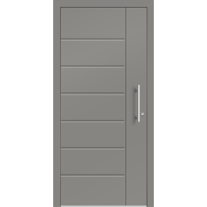 Aluhaus ELITE 75/90-50 Premium Aluminium Haustür · Modell Terentius  · Ohne Glas · Lisenentür - Flächenbündig & Flügelüberdeckend  · Große Farbauswahl · Maßanfertigung cm genau · nach innen & außen öffnend ·  Serie: Elite Comfort 75 Save 75/90