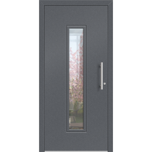 Aluhaus ELITE 75/90-50 Premium Aluminium Haustür · Modell Titus · Im Design einer Fahrstuhltür - Flächenbündig & Flügelüberdeckend  · Große Farbauswahl · Maßanfertigung cm genau · nach innen & außen öffnend ·  Serie: Elite Comfort 75 Save 75/90