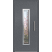 Aluhaus ELITE 75/90-50 Premium Aluminium Haustür · Modell Titus · Im Design einer Fahrstuhltür - Flächenbündig & Flügelüberdeckend  · Große Farbauswahl · Maßanfertigung cm genau · nach innen & außen öffnend ·  Serie: Elite Comfort 75 Save 75/90