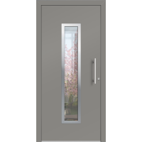 Aluhaus ELITE 75/90-50 Premium Aluminium Haustür · Modell Titus · Im Design einer Fahrstuhltür - Flächenbündig & Flügelüberdeckend  · Große Farbauswahl · Maßanfertigung cm genau · nach innen & außen öffnend ·  Serie: Elite Comfort 75 Save 75/90