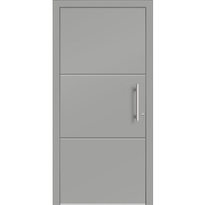 Aluhaus ELITE 75/90-50 Premium Aluminium Haustür · Modell Zoe  · Ohne Glas · Lisenentür · Modern - Flächenbündig & Flügelüberdeckend  · Große Farbauswahl · Maßanfertigung cm genau · nach innen & außen öffnend ·  Serie: Elite Comfort 75 Save 75/90