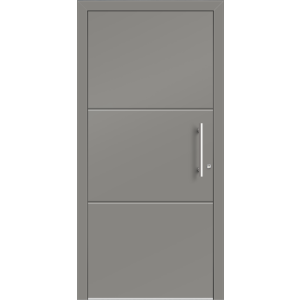 Aluhaus ELITE 75/90-50 Premium Aluminium Haustür · Modell Zoe  · Ohne Glas · Lisenentür · Modern - Flächenbündig & Flügelüberdeckend  · Große Farbauswahl · Maßanfertigung cm genau · nach innen & außen öffnend ·  Serie: Elite Comfort 75 Save 75/90