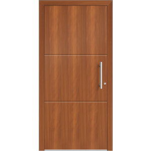 Aluhaus ELITE 75/90-50 Premium Aluminium Haustür · Modell Zoe  · Ohne Glas · Lisenentür · Modern - Flächenbündig & Flügelüberdeckend  · Große Farbauswahl · Maßanfertigung cm genau · nach innen & außen öffnend ·  Serie: Elite Comfort 75 Save 75/90