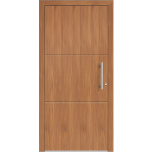 Aluhaus ELITE 75/90-50 Premium Aluminium Haustür · Modell Zoe  · Ohne Glas · Lisenentür · Modern - Flächenbündig & Flügelüberdeckend  · Große Farbauswahl · Maßanfertigung cm genau · nach innen & außen öffnend ·  Serie: Elite Comfort 75 Save 75/90