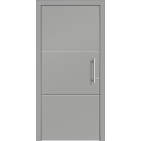 Aluhaus ELITE 75/90-50 Premium Aluminium Haustür · Modell Zoe  · Ohne Glas · Lisenentür · Modern - Flächenbündig & Flügelüberdeckend  · Große Farbauswahl · Maßanfertigung cm genau · nach innen & außen öffnend ·  Serie: Elite Comfort 75 Save 75/90