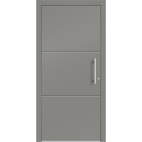 Aluhaus ELITE 75/90-50 Premium Aluminium Haustür · Modell Zoe  · Ohne Glas · Lisenentür · Modern - Flächenbündig & Flügelüberdeckend  · Große Farbauswahl · Maßanfertigung cm genau · nach innen & außen öffnend ·  Serie: Elite Comfort 75 Save 75/90