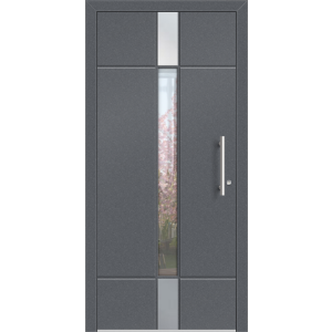 Aluhaus ELITE 75/90-50 Premium Aluminium Haustür · Modell August - Modern · Zeitlos · Flächenbündig & Flügelüberdeckend  · Große Farbauswahl · Maßanfertigung cm genau · nach innen & außen öffnend ·  Serie: Elite Comfort 75 Save 75/90