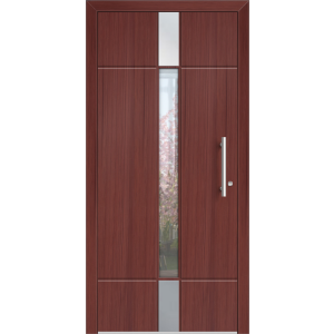 Aluhaus ELITE 75/90-50 Premium Aluminium Haustür · Modell August - Modern · Zeitlos · Flächenbündig & Flügelüberdeckend  · Große Farbauswahl · Maßanfertigung cm genau · nach innen & außen öffnend ·  Serie: Elite Comfort 75 Save 75/90