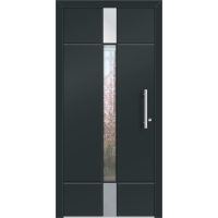 Aluhaus ELITE 75/90-50 Premium Aluminium Haustür · Modell August - Modern · Zeitlos · Flächenbündig & Flügelüberdeckend  · Große Farbauswahl · Maßanfertigung cm genau · nach innen & außen öffnend ·  Serie: Elite Comfort 75 Save 75/90