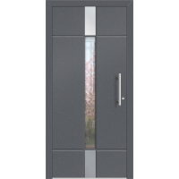 Aluhaus ELITE 75/90-50 Premium Aluminium Haustür · Modell August - Modern · Zeitlos · Flächenbündig & Flügelüberdeckend  · Große Farbauswahl · Maßanfertigung cm genau · nach innen & außen öffnend ·  Serie: Elite Comfort 75 Save 75/90