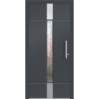 Aluhaus ELITE 75/90-50 Premium Aluminium Haustür · Modell August - Modern · Zeitlos · Flächenbündig & Flügelüberdeckend  · Große Farbauswahl · Maßanfertigung cm genau · nach innen & außen öffnend ·  Serie: Elite Comfort 75 Save 75/90