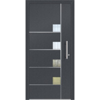 Aluhaus ELITE 75/90-50 Premium Aluminium Haustür · Modell Ilidia - Modern · Zeitlos · Flächenbündig & Flügelüberdeckend  · Große Farbauswahl · Maßanfertigung cm genau · nach innen & außen öffnend ·  Serie: Elite Comfort 75 Save 75/90