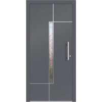 Aluhaus ELITE 75/90-50 Premium Aluminium Haustür · Modell Lupius - Modern · Design einer Fahrstuhltür · Flächenbündig & Flügelüberdeckend  · Große Farbauswahl · Maßanfertigung cm genau · nach innen & außen öffnend ·  Serie: Elite Comfort 75 Save 75/90