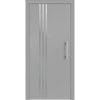 Aluhaus ELITE 75/90-50 Premium Aluminium Haustür · Modell Saturnus - Modern · Ohne Glas · Appliktionen · Flächenbündig & Flügelüberdeckend  · Große Farbauswahl · Maßanfertigung cm genau · nach innen & außen öffnend ·  Serie: Elite Comfort 75 Save 75/90