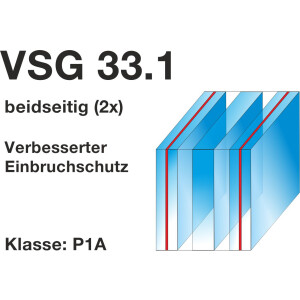 2 seitige VSG Verglasung 33.1 (einbruchhemmende...