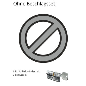 ohne Beschlagsset